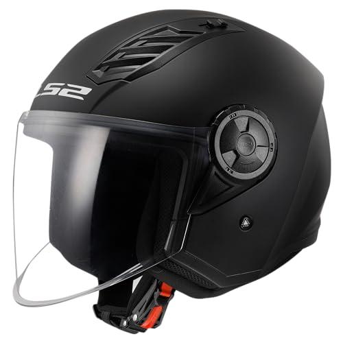 LS2, Casque Moto Jet AIRFLOW II SOLID Matt Black, S