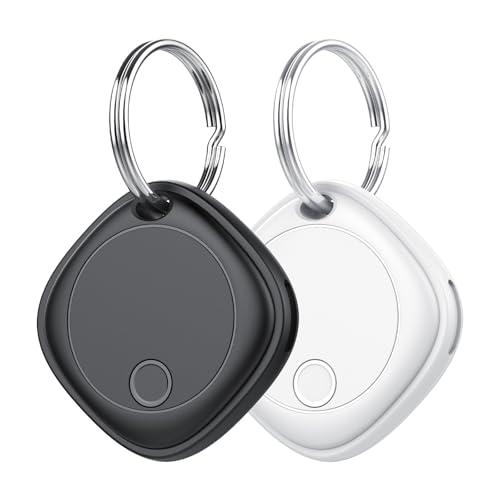 Smart Air Tag 2 pezzi, Bluetooth Trova oggetti Compatibile con Apple Dov'è (solo iOS), Batteria sostituibile, IP67 impermeabile, adatto per bagagli, borse, portafogli, zaini, chiavi Tag Tracking