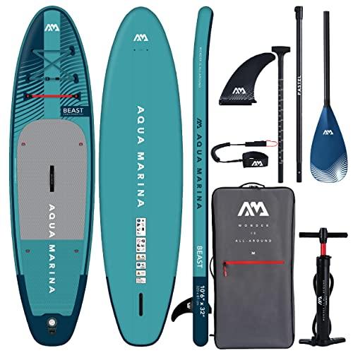 Aqua Marina BEAST - Tavola gonfiabile per stand up paddle (iSUP), 320 cm di lunghezza