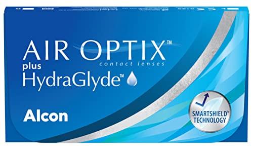 Air Optix Plus HydraGlyde Lenti a Contatto Mensili, 3 Lenti, BC 8.6 mm, DIA 14.2 mm, +0.5 Diopt
