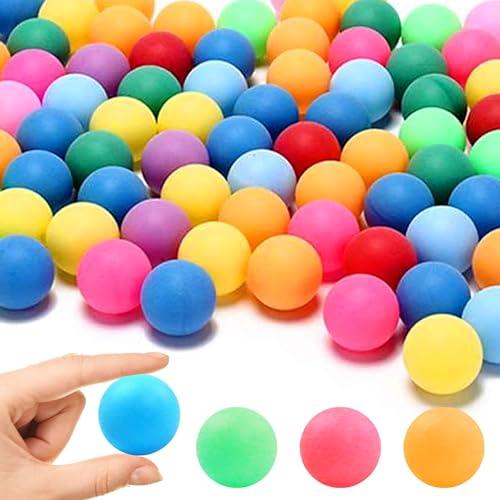 Palline Ping e Pong 50pcs Palline da Ping-Pong, Superficie Liscia, Artigianato, Decorazioni, Giochi per Famiglie (Miscela di Colori)