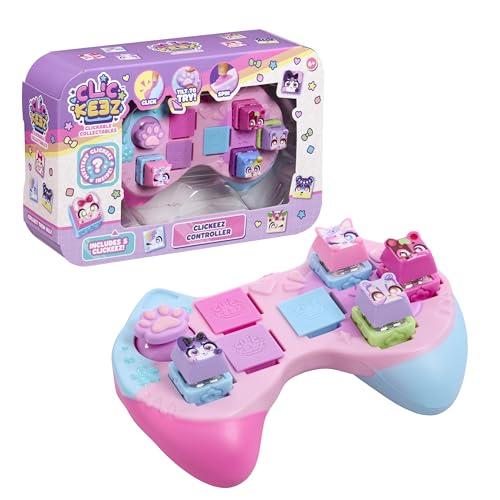 Goliath - Controllore CLICKEEZ - 5 Pulsanti Cliccabili Kawaii +1 Joystick+Guida alla Raccolta - Fidget Toy ASMR Personalizzabile - Tasti da Cliccare - 70 Personaggi Collezionabili - Dai 6 anni in su