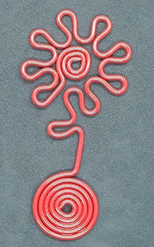 Calamita/Magnete Fiore a 8 Petali Rosso