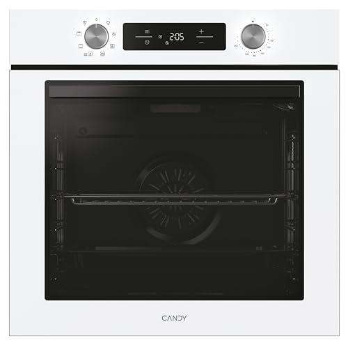 Candy Bake 600 CA6 N3T1HTW Forno multifunzione, 78 l, Ricette tramite app hOn, 1 vassoio e 1 griglia, pulizia idrolitica, convezione + ventilatore, 9 funzioni, pronto UX, bianco