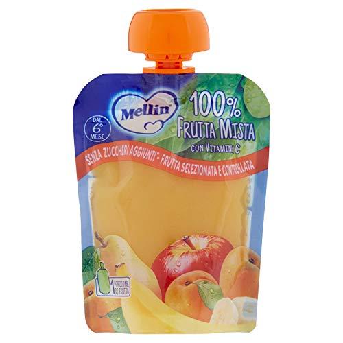 Mellin Merenda 100% Frutta Mista con Vitamina C - 90 gr