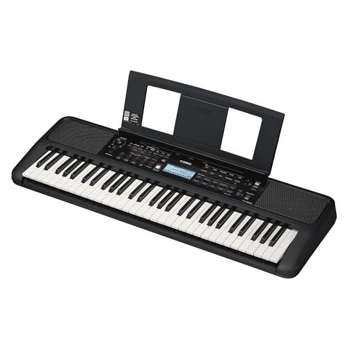 Yamaha Digital Keyboard PSR-E373 - Tastiera Digitale Portatile e Versatile, con 61 Tasti Dinamici Sensibili al Tocco e Suoni Strumentali di Alta Qualità, adatta per Principianti, Nero