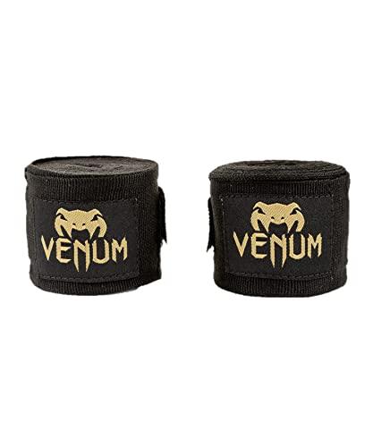 VENUM Kontact, Bendaggi da Boxe Unisex, Nero/Oro, 4.5 m