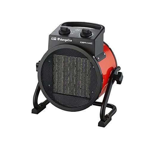 Orbegozo FHR 3050 A,termoventilatore, ceramica professionale, 3000 W, 2 potenze di calore, controllo della temperatura regolabile, protezione da surriscaldamento, posizione ventola, colore rosso