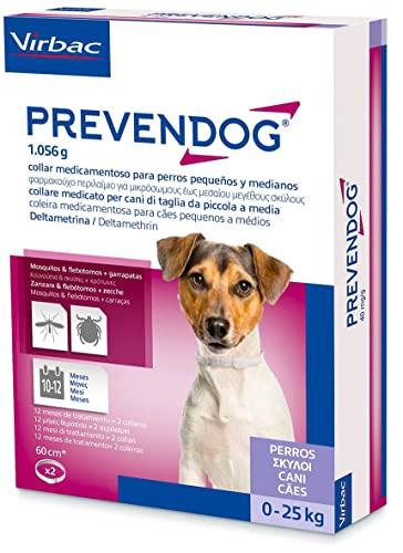 Preve-NDOG Collare 60 cm (2 Pezzi) – Contro zecche, flebotomi e zanzare Fino a 6 Mesi