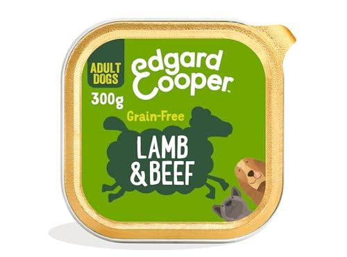 Edgard & Cooper Cibo umido per cani, Adulti, (Agnello/Manzo, 300g x 18), umido cani, carne fresca e ingredienti naturali, senza cereali, ipoallergenico, senza zuccheri aggiunti