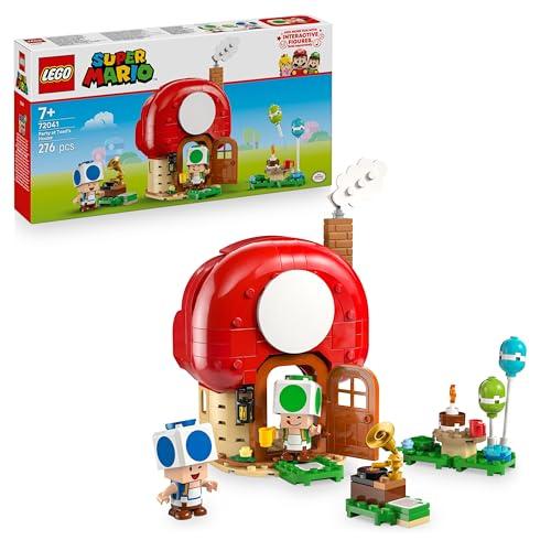 LEGO Super Mario Festa a Casa di Toad Giocattolo - Set Interattivo con 2 Figure, Cucina, Camera da Letto e Tavolo da Picnic - Regalo da Gaming per Bambini e Bambine da 7 Anni in su - 72041
