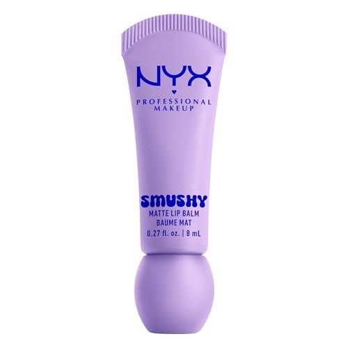 NYX Professional Makeup Balsamo Labbra Profumato, Labbra Morbide e Idratate, Effetto Soft Matte, Con Polvere di Riso di Mochi e Ceramidi, Smushy Matte, Tonalità: Sugar Smush, 8 ml