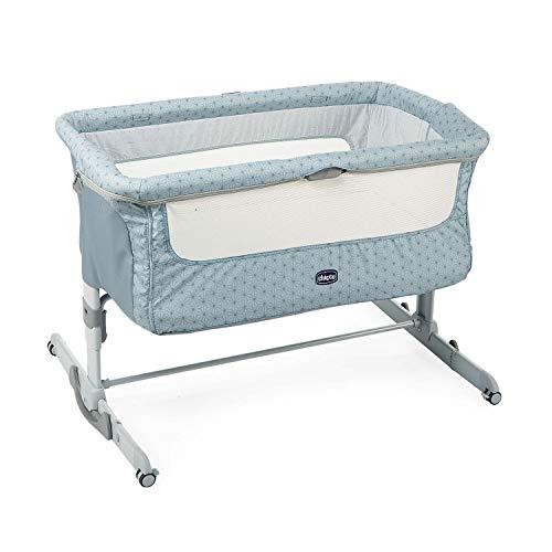 Chicco Next2Me Dream Culla Neonato Fianco Letto per Cosleeping - Lettino Neonati con Materasso, Modalità Dondolo, Spondina Apribile, 11 Altezze, 4 Ruote e Borsa da Viaggio - 0-6 Mesi, 9 Kg, Sage