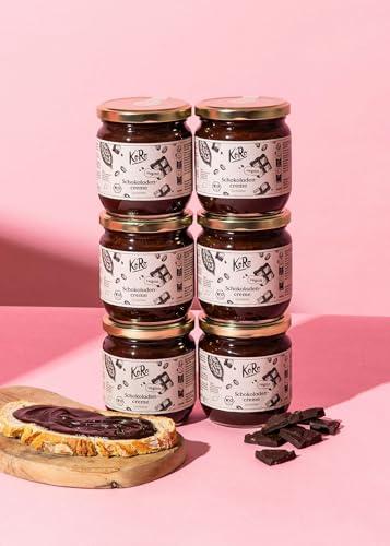 KoRo - Crema spalmabile al cioccolato fondente bio 6 x 400 g - Con cioccolato fondente finissimo - Gusto dolce-aromatico - Crema spalmabile vegana