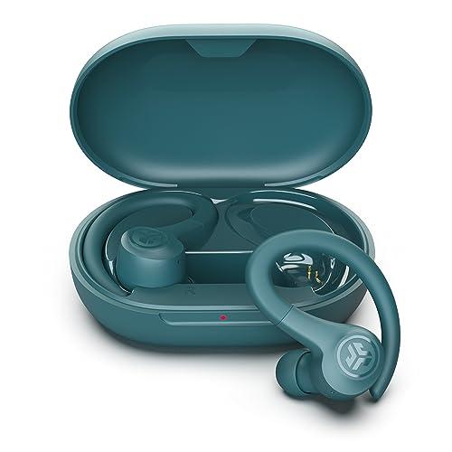 JLab Go Air Sport - Cuffie Running, Auricolari Bluetooth Sport, Resistenti al sudore IP55, 32ore di riproduzione Bluetooth, Suono personalizzabile EQ3, Chiamate Chiare C3, Cuffie in ear, Verde Acqua