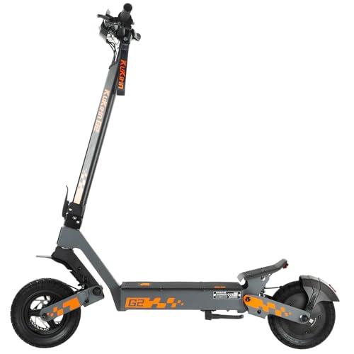 KuKirin G2 Monopattino Elettrico Adulto Pieghevole, Batteria 48V 15.6Ah, Autonomia fino a 55 km, Pneumatici Tubeless 10 Pollici, Doppia Sospensione, Doppio Freno a Disco