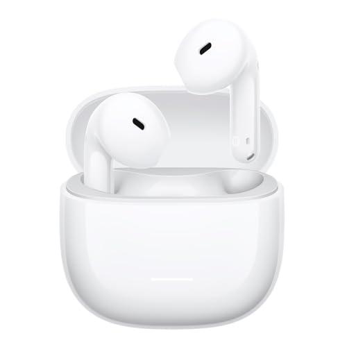 Xiaomi REDMI Buds 8 Active - Auricolari Bluetooth TWS Semi-in-ear, Driver titanio da 14,2 mm per bassi potenti, Fino a 37h di autonomia, BT5.4, connessione simultanea a 2 dispositivi, 5EQ, IP54,Bianco