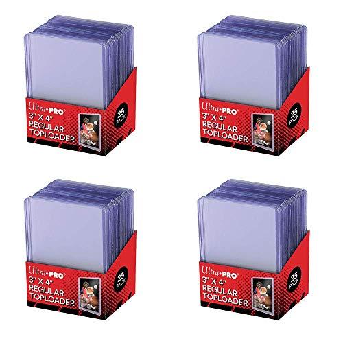 Ultra Pro 3 x 4 Clear Regular, 100 custodie per carte da collezione come Pokemon Magic, dimensioni standard, trasparenti