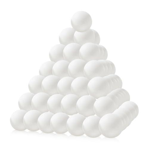 Mizikuu 50 Palline da Ping Pong Bianche in Plastica per Allenamento