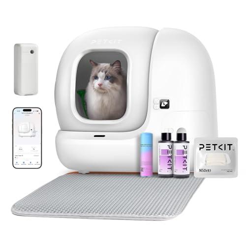 PETKIT Pura Max 2 Lettiera Gatto Autopulente, Lettiera Automatica per Gatti,XSecure,Antiodore,Capacità Massima 76L,Controllo APP