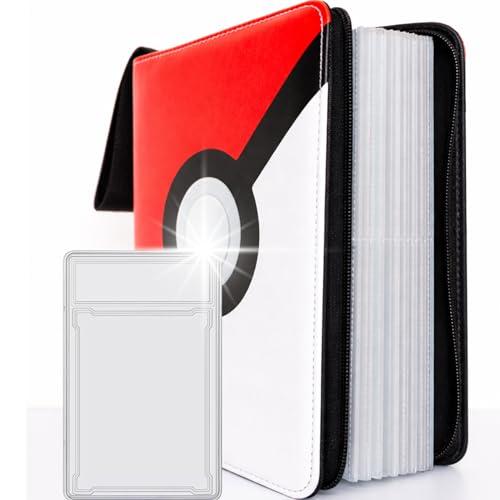 ProTecnika® Raccoglitore Professionale Carte Collezionabili 400 Carte con Custodia Carta Gradata Album Tasche per Figurine Foto Documenti capacità 50 fogli Idea Regalo