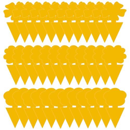 Trappola per Mosche Moscerini (36 Pezzi), Trappola per Mosche Adesivi Gialli, Per Insetti Volanti Contro i parassiti, afidi,moscerini della frutta, Giallo, Categoria di fiori