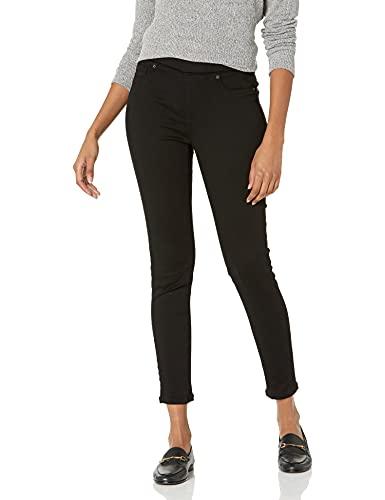 Amazon Essentials Jegging Elasticizzato Senza Zip a Vita Media - colori fuori produzione Donna, Nero, 50