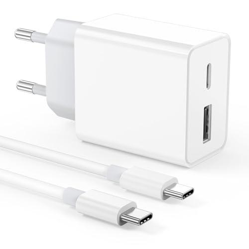 Caricabatterie Sumsamg 25W,Caricatore USB C Caricabatterie Sumsamg Veloce con Tipo C Cavo