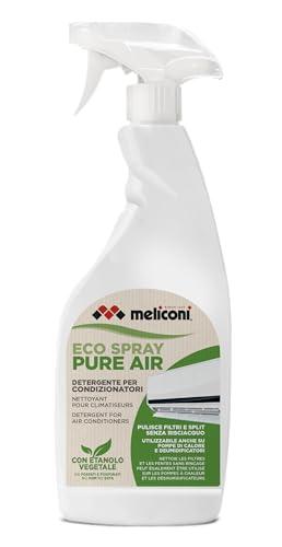 Meliconi | Eco Spray Pure Air - Spray detergente per condizionatori, naturale e sicuro, elimina polvere e batteri, ideale anche per deumidificatori e pompe di calore