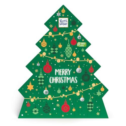 RITTER SPORT Calendario dell'Avvento, Regalo di Natale Con Cioccolatini Assortiti, 26 Cioccolatini Misti, Cioccolato Al Latte e Fondente, Cioccolatini Con Ripieni Assortiti, 208 g