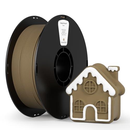 kexcelled PLA Mat Filamento per Stampante 3D 1,75 mm +/- 0,03 mm, Texture di Colore Matta, Adatto a Moltissime Stampanti FDM, Bobina da 1 kg (2,2 lbs), Argilla di Malto