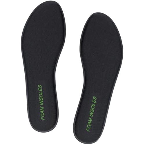 Endoto Solette in Memory Foam per Skechers Scarpe, Soletta Suole Insoles di Ricambio Ammortizzanti e Comfort d' Donna - Nero 38 EU