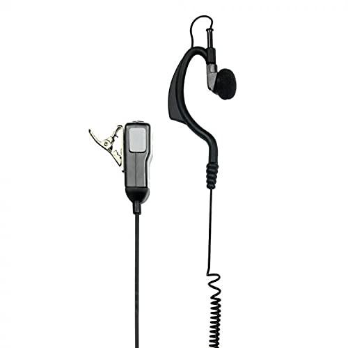 Midland - Microfono con Auricolare Ergonomico Regolabile PTT MA21-XK 2 Pin Kenwood, Audio Chiaro, Comfort Prolungato - Compatibile con Walkie Talkie G10 Pro, G11 Pro, CT990 EB, CT590 S, G13, M-5