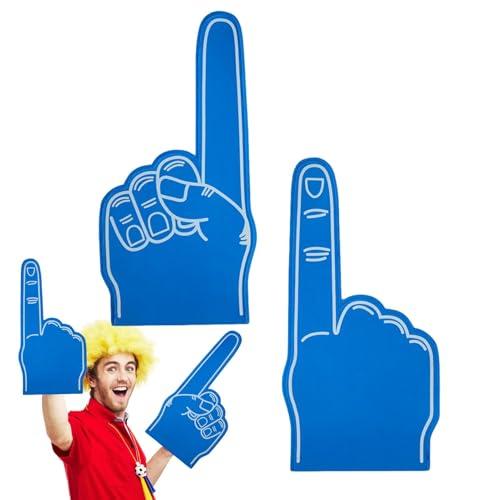 Genérico Foam Finger - Giant Foam Finger | Sports Foam Finger | 18 Inch Sports Fan Foam Finger, Cheerleading Foam Finger, Blank Foam Hand, Cheerleading Props For Sports Events Games School Business