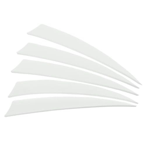 PATIKIL Palette per Frecce 50pz 125mm Freccia Turchia Piuma Tacchino Fletch Ala Sinistra Piumaggio Bianco per Tiro al Bersaglio Fai da Te