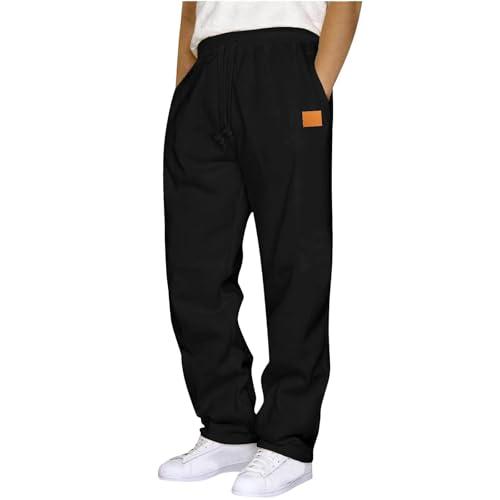 Pantaloni Tuta Uomo Invernali Pantaloni Sportivi da Uomo Lunghi in Cotone Pantalone Sportivi in Pile con Tasche Palestra Jogging Running Moto Sport Pants Felpati Trousers Autunnali Eleganti Casual