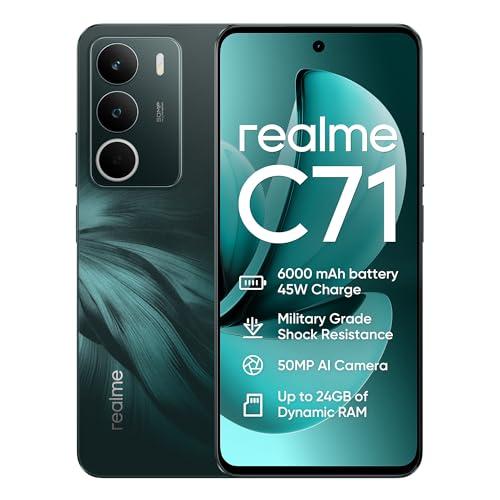 realme C71 4G Smartphone 8+256GB, Gufo del Bosco, Schermo 6.67 pollici, Refresco a 120 Hz, Caricamento 45W Rapido, Batteria 6000mAh, Fotocamera de 50MP, Powerful 8 Core Processor, IP54