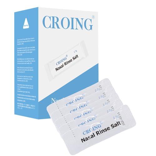CROING 160 x Sale Lavaggio Nasale per Pulizia & Irrigazione del Naso, Lavaggi Nasali, Irrigatore Nasale, Irrigazione Nasale, Neti Pot, Sinus Rinse, Neti Lota
