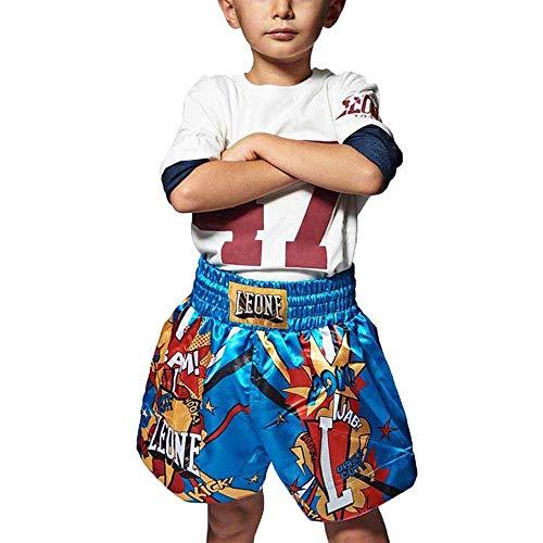 LEONE 1947, Pantaloncino Thai Jr Hero, Unisex Bambini, Azzurro, L, ABJ02