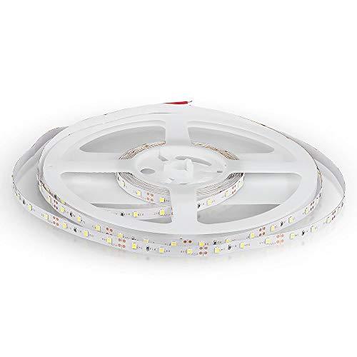 Striscia a led Strip con 300 LED a 12V 18 W 5 MT Luce Calda 3000K VT-2016