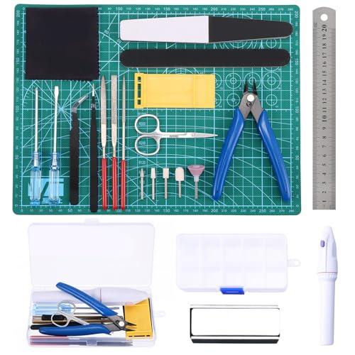 Habwea 26 PEZZI Set di strumenti per il modellismo, strumenti di base del modellatore di Gundam Strumenti di base del modellatore di Hobby