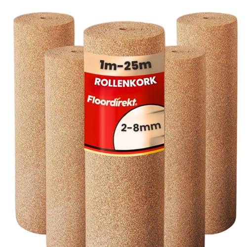 Rotolo di sughero, base isolante naturale, versatile, isolante acustico e termico, disponibile in diversi spessori e lunghezze, 5 mm, 100 x 200 cm