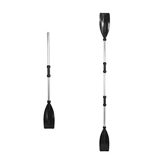 2 Pezzi Pagaia per Kayak, Pagaia Combinata Divisibile Pagaia per Barca in Lega di Alluminio, 126cm Coppia di Remi per Canoa Kayak Gonfiabile SUP Barche Gommone