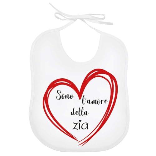 La Ruotante Bavaglino miglior zia amore cocco leggere bavetta regalo nascita (2) (2)