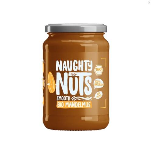 NAUGHTY NUTS Burro di Mandorle Bio SMOOTH, 100% vegano, senza olio di palma e senza zuccheri aggiunti - 500g