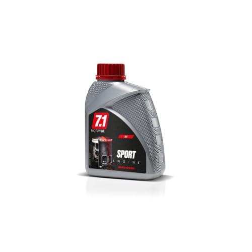 MALOSSI 76 8231B Olio Motore 7.1 2T SPORT ENGINE 1L per Miscelatore Separato, Compatibile con Suzuki, Honda, Yamaha, Piaggio, Italjet, Kymco, Benelli
