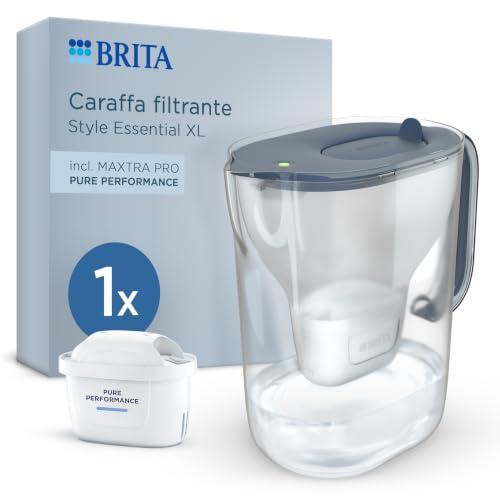 BRITA Caraffa filtrante Style Essential XL Stone Blue (3,6L) incl. 1 x filtro BRITA MAXTRA PRO PURE PERFORMANCE