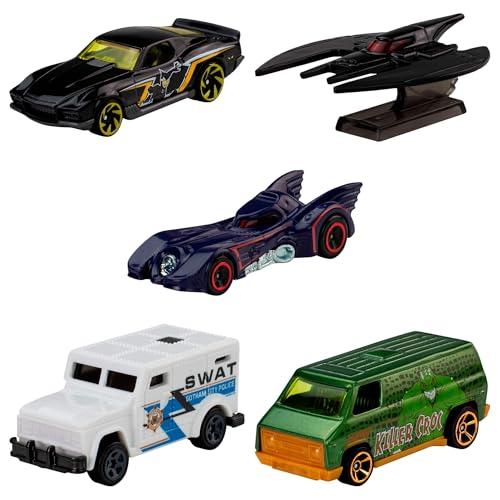 Hot Wheels Confezione 5 Veicoli Batman