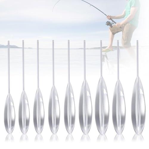 JAONLD Kit Bombarde da Pesca 9 Pezzi Super Set Pesca Bombarde Semi Affondante 6g, 8g, 10g, 12g, 15g, 20g, 25g, 30g, 35g, Galleggiante Trota Accessori Pesca Trota per Pasta Trota e Cucchiaio Trota