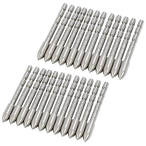 BICASTER Punte da tiro ID 4,2 mm per Punte di Freccia da incollare - 24 Pezzi (110grains)